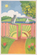 KATZE MIEZEKATZE Tier Vintage Ansichtskarte Postkarte CPSM Unposted #PAM221.DE - Chats