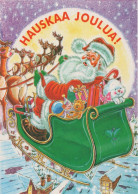 WEIHNACHTSMANN SANTA CLAUS TIERE WEIHNACHTSFERIEN Vintage Postkarte CPSM #PAK756.DE - Santa Claus