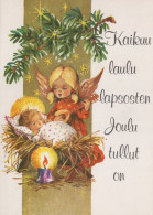 ENGEL WEIHNACHTSFERIEN Feiern & Feste Vintage Ansichtskarte Postkarte CPSM #PAH740.DE - Engelen