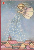 ENGEL WEIHNACHTSFERIEN Feiern & Feste Vintage Ansichtskarte Postkarte CPSM #PAH436.DE - Anges