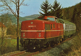 ZUG Schienenverkehr Eisenbahnen Vintage Ansichtskarte Postkarte CPSM #PAA864.DE - Trains