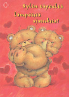 NASCERE Animale Vintage Cartolina CPSM #PBS207.IT - Bears