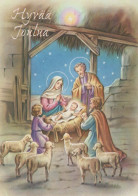 Vergine Maria Madonna Gesù Bambino Natale Religione Vintage Cartolina CPSM #PBP790.IT - Virgen Mary & Madonnas