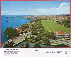 Singapore, BIRD'S EYE VIEW Of WATER FRONT, Vintage +/1960_UNC_SW S 4801_CPSM_cpc - Singapore