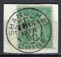 FRANCE Chine Ca.1891: Le Y&T 75 Sup. Obl. CAD "Shang-Hai" - Used Stamps