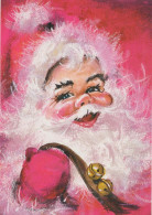 BABBO NATALE Buon Anno Natale Vintage Cartolina CPSM #PBL352.IT - Santa Claus