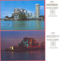 Singapore Waterfront Clifford Pier Foreground, Mouth Of River, Vintage 1972-75's_SW S8116-7645_UNC_CPSM_cpc - Singapour