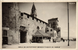 CPA AK Trogir Obala Sa Samostanom Benedik Tinksim Sv Nikole CROATIA (1405898) - Croacia