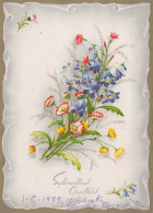 FLORES Vintage Tarjeta Postal CPSM #PAR599.ES - Flowers