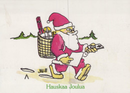 PAPÁ NOEL NAVIDAD Fiesta Vintage Tarjeta Postal CPSM #PAK896.ES - Santa Claus
