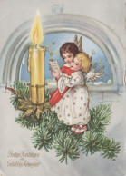 ÁNGEL NAVIDAD Vintage Tarjeta Postal CPSM #PAH560.ES - Anges