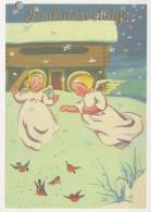 ÁNGEL NAVIDAD Vintage Tarjeta Postal CPSM #PAH240.ES - Angels