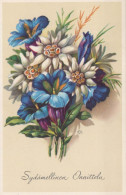 FLOWERS Vintage Ansichtskarte Postkarte CPA #PKE541.DE - Fleurs