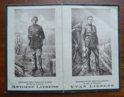 TAMINES - MORTS POUR LA PATRIE - GESNEUVELD - ANTOINE Et YVAN LIESENS - Todesanzeige