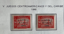 Kolumbien 1946: Central American And Caribbean Championship, 5th Ed. Mi:CO 498a+b - Colombie