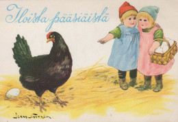 OSTERN KINDER Vintage Ansichtskarte Postkarte CPSM #PBO336.DE - Ostern