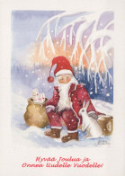 WEIHNACHTSMANN SANTA CLAUS Neujahr Weihnachten Vintage Ansichtskarte Postkarte CPSM #PBL477.DE - Santa Claus