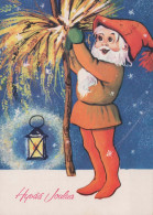 WEIHNACHTSMANN SANTA CLAUS Neujahr Weihnachten Vintage Ansichtskarte Postkarte CPSM #PBL287.DE - Santa Claus