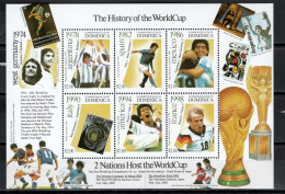 Dominica 2001 Football Soccer World Cup Sheetlet MNH - 2002 – Corée Du Sud / Japon