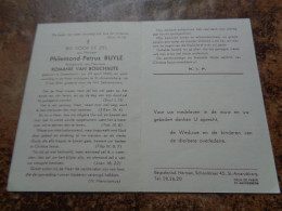 Doodsprentje/Bidprentje   Philemond-Petrus BUYLE   Desteldonk 1889-1961 St Amandsberg  (Echtg Romanie VAN BOUCHAUTE) - Religion & Esotérisme