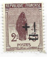 FRANCE N° 162 + 1C S 2 + 3 BRUN AU PROFIT DES ORPHELINS DE GUERRE EME TIRAGE NEUF SANS CHARNIERE - Unused Stamps