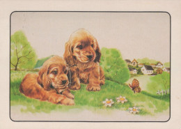 CHIEN Animaux Vintage Carte Postale CPSM #PAN668.FR - Hunde