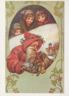 PÈRE NOËL ENFANT NOËL Fêtes Voeux Vintage Carte Postale CPSM #PAK362.FR - Santa Claus