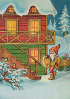 PÈRE NOËL NOËL Fêtes Voeux Vintage Carte Postale CPSM #PAK427.FR - Santa Claus