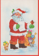 PÈRE NOËL NOËL Fêtes Voeux Vintage Carte Postale CPSM #PAJ512.FR - Santa Claus