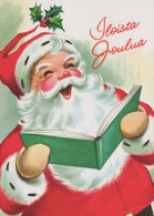 PÈRE NOËL NOËL Fêtes Voeux Vintage Carte Postale CPSM #PAJ853.FR - Santa Claus