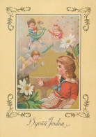 ANGE NOËL Vintage Carte Postale CPSM #PAJ188.FR - Angels