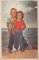 NIÑOS Retrato Vintage Tarjeta Postal CPSMPF #PKG892.ES - Portretten