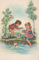 NIÑOS NIÑOS Escena S Paisajes Vintage Tarjeta Postal CPSMPF #PKG771.ES - Taferelen En Landschappen