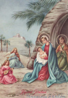 Virgen María Virgen Niño JESÚS Navidad Religión Vintage Tarjeta Postal CPSM #PBP981.ES - Jungfräuliche Marie Und Madona