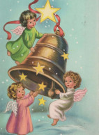 ÁNGEL Navidad Vintage Tarjeta Postal CPSM #PBP400.ES - Anges