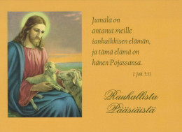 JESUCRISTO Cristianismo Religión Vintage Tarjeta Postal CPSM #PBP787.ES - Jezus