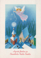 ÁNGEL Navidad Vintage Tarjeta Postal CPSM #PBP462.ES - Engel