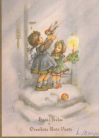 Feliz Año Navidad NIÑOS Vintage Tarjeta Postal CPSM #PAY754.ES - New Year