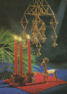 Happy New Year Christmas CANDLE Vintage Postcard CPSM #PAW283.GB - New Year