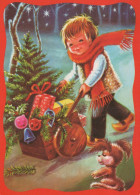 Happy New Year Christmas CHILDREN Vintage Postcard CPSM #PAW787.GB - New Year