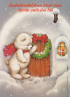 Happy New Year Christmas BEAR Vintage Postcard CPSM #PAU721.GB - New Year