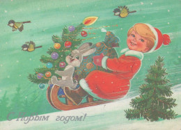 Happy New Year Christmas CHILDREN Vintage Postcard CPSM #PAU319.GB - New Year