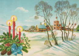 Happy New Year Christmas Vintage Postcard CPSM #PAT057.GB - Neujahr