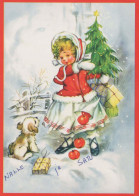 Happy New Year Christmas Children Vintage Postcard CPSM #PAS812.GB - Neujahr