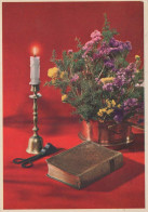 Happy New Year Christmas CANDLE Vintage Postcard CPSM #PAT117.GB - New Year