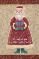 SANTA CLAUS CHRISTMAS Holidays Vintage Postcard CPSM #PAK554.GB - Santa Claus