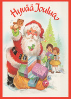 SANTA CLAUS CHILDREN CHRISTMAS Holidays Vintage Postcard CPSM #PAK360.GB - Kerstman