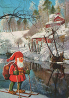 SANTA CLAUS CHRISTMAS Holidays Vintage Postcard CPSM #PAJ992.GB - Kerstman