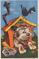 CHIEN Animaux Vintage Carte Postale CPA #PKE789.FR - Chiens