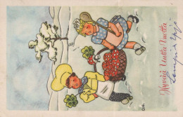 Bonne Année Noël ENFANTS Vintage Carte Postale CPSMPF #PKD771.FR - Neujahr